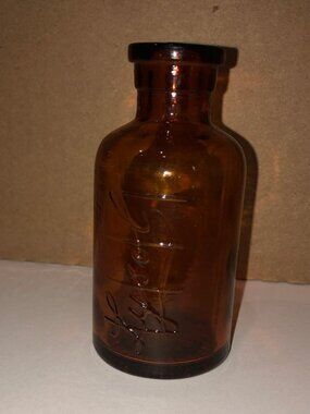 Vintage 1920's Empty Lysol Glass Bottle